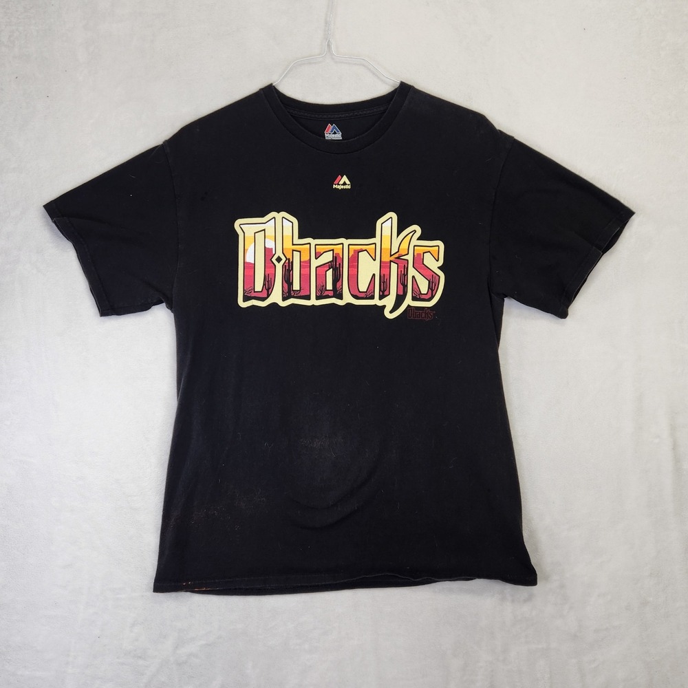 Majestic Arizona Diamondbacks Paul Goldschmidt 44 Desert Sunset Tee Mens L Black